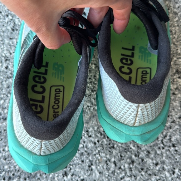 New Balance SC trainer- White and Teal - Picture 5 of 15